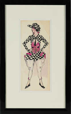 Арнштам Александр Мартынович. Жокей. Эскиз костюма